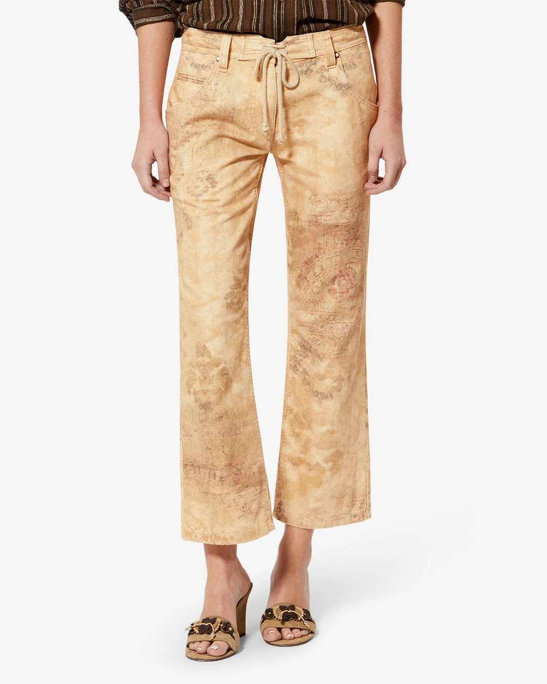 Pantalon Camila - Femme - Désert - Taille42 - Isabel Marant - Collection Été Femme - Nouvelle Collection Capsule La Riviera - 5