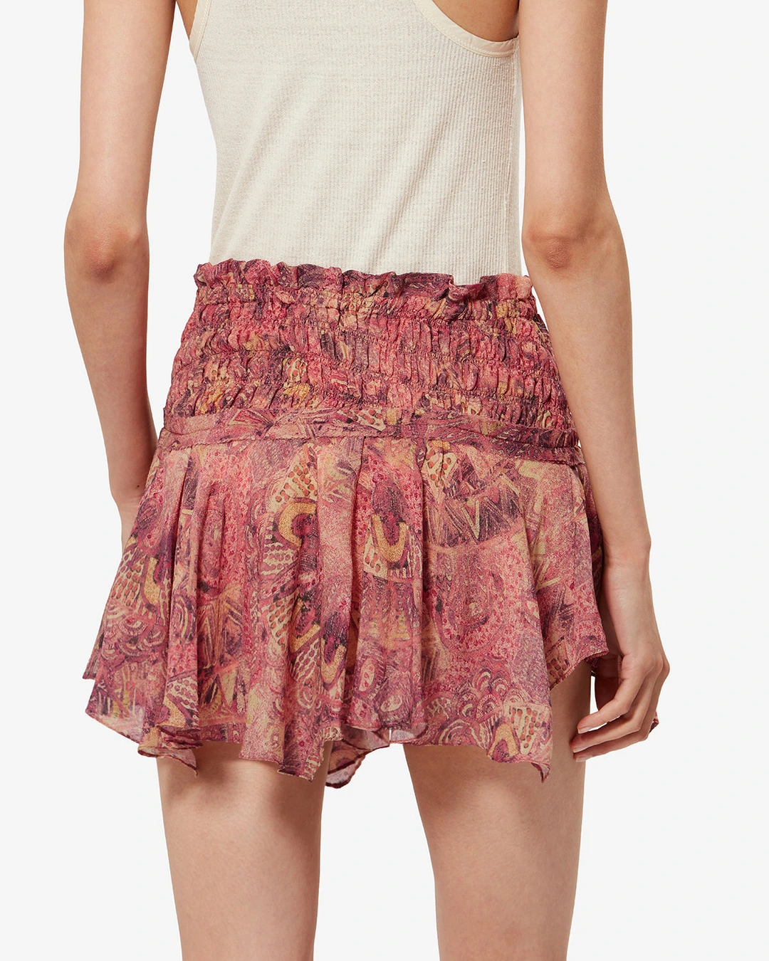 Jupe Ceiva - Femme - Rose - Taille42 - Isabel Marant - Collection Été Femme - Nouvelle Collection Capsule La Riviera - 3