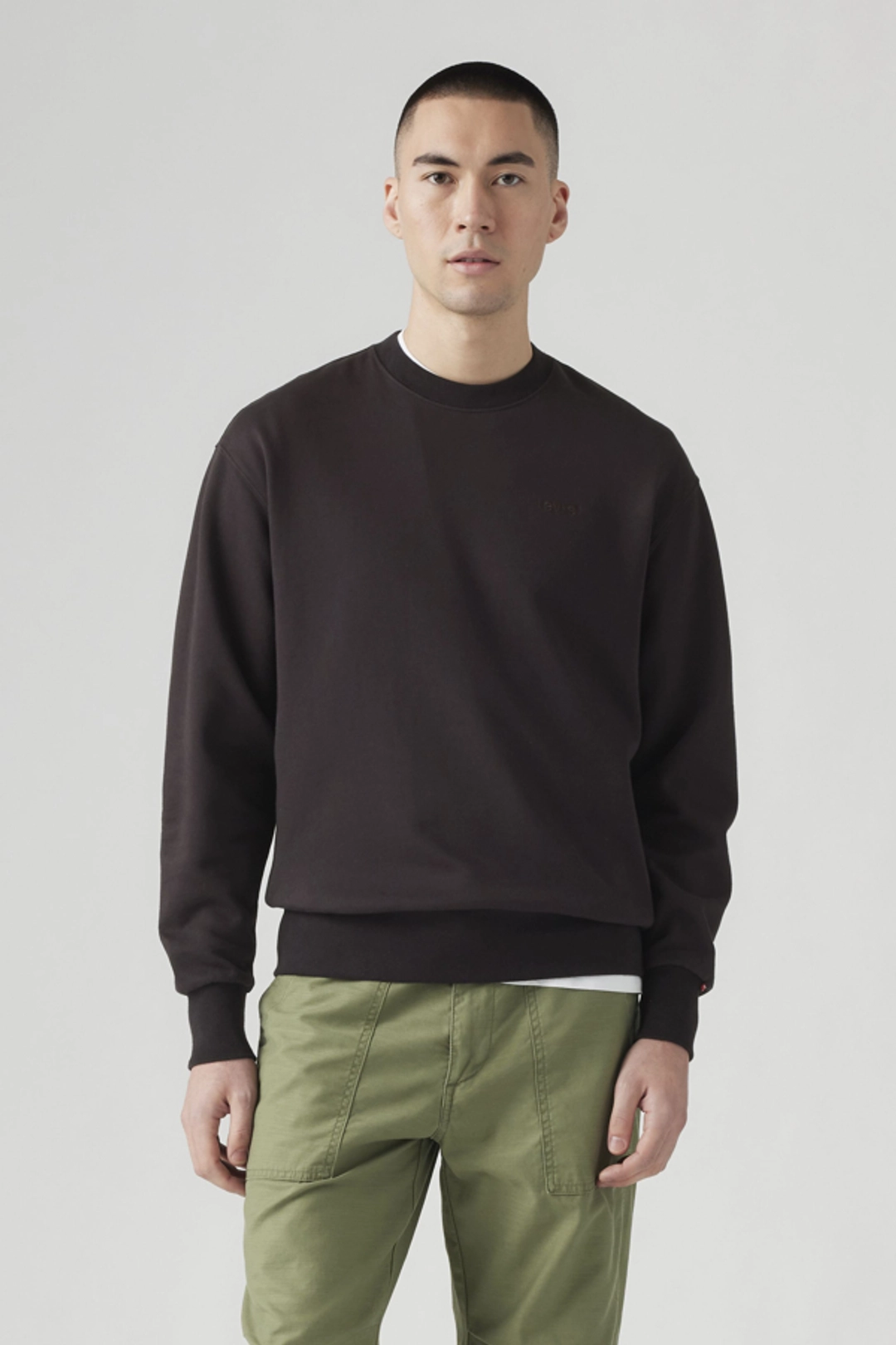 Levi's Sweat Shirt Col Rond Authentic - Homme - Marron / Garment Dye H225 Maitake Brown - M - 2