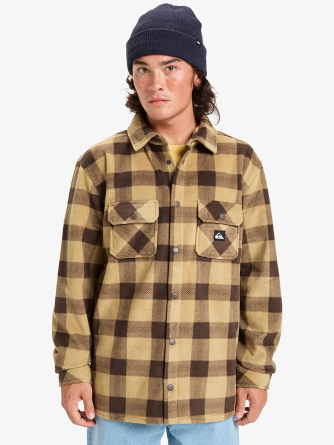 Bering Strait Check - Chemise à carreaux à manches longues pour Homme Beige