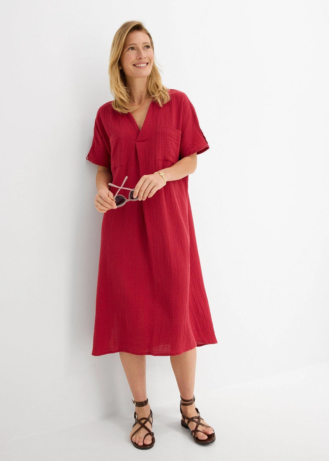Robe caftan en gaze de coton douce - 2