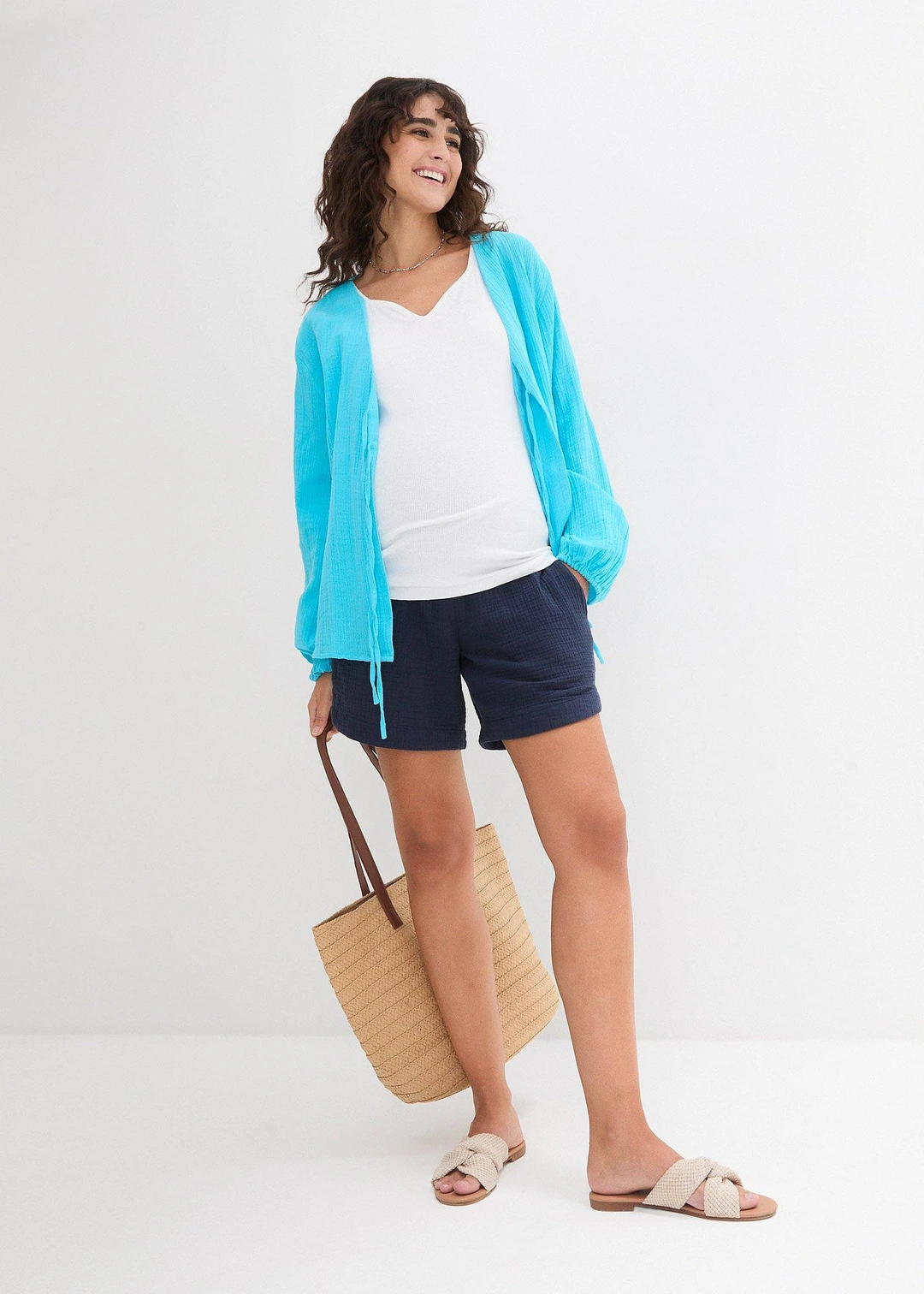 Short de grossesse en gaze 100% coton - 2