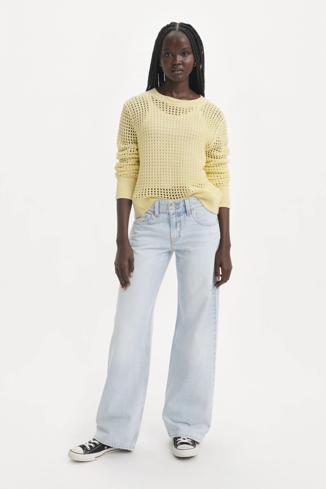 Levi's Jean Superlow Loose - Femme - Bleu / Abraided Art - 34X32