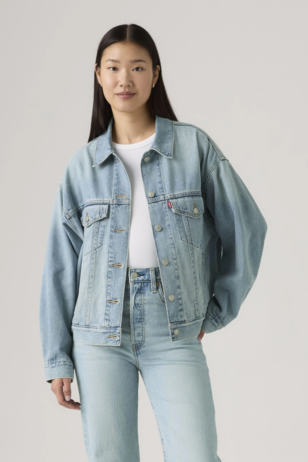 Levi's Veste Veste Trucker Années 90 - Femme - Bleu / Soft As Butter - XS - 2