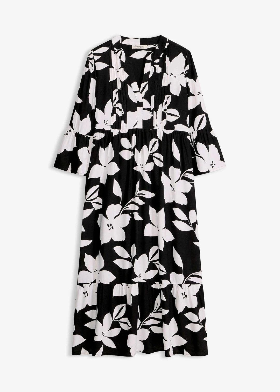 Robe longue en viscose fluide