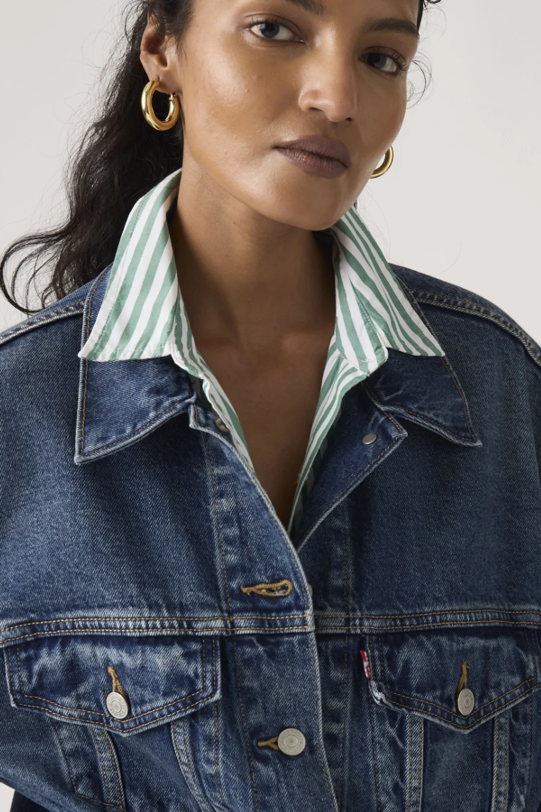 Levi's Veste Veste Trucker Années 90 - Femme - Bleu / Soft As Butter - XS - 2