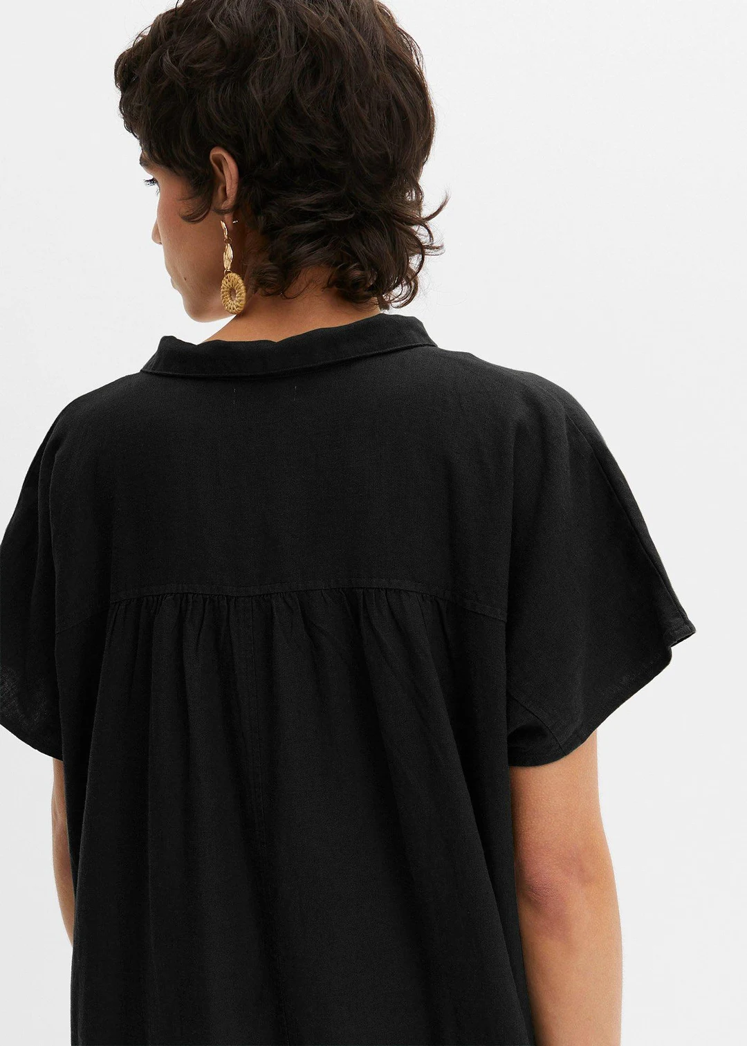 Robe caftan légère en lin et viscose - 3