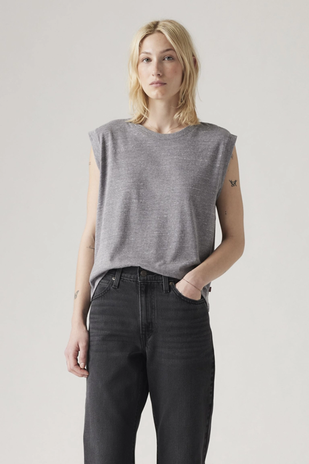 Levi's Débardeur Boxy - Femme - Noir / Anthracite Night - XS - 2