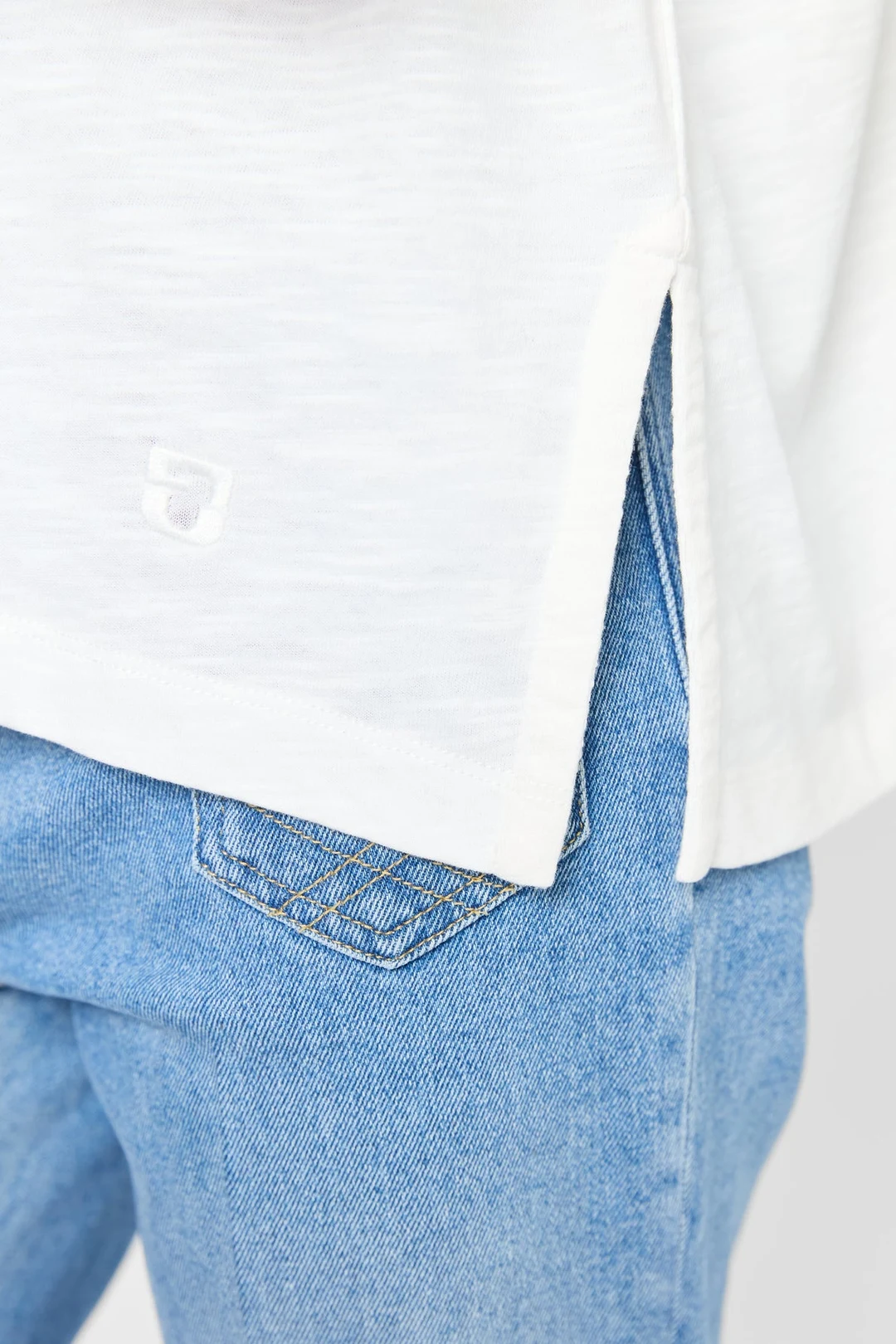 T-shirt oversize en coton - GERVOISE - Blanc - 3