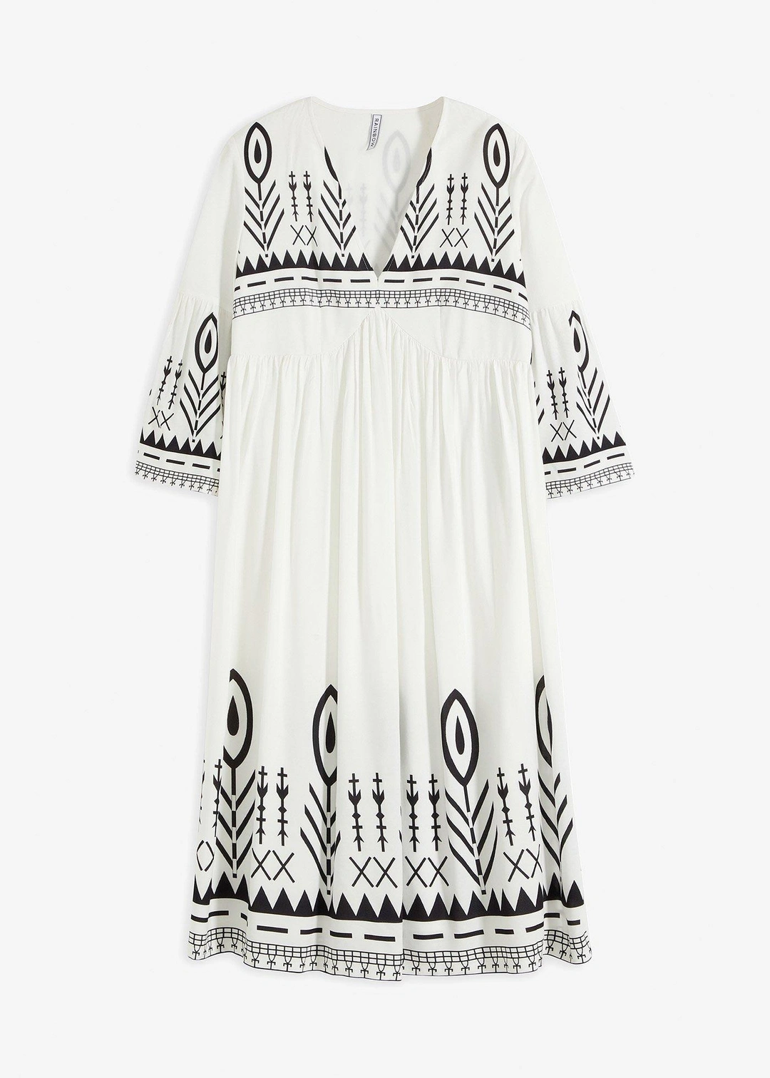 Robe midi en viscose fluide