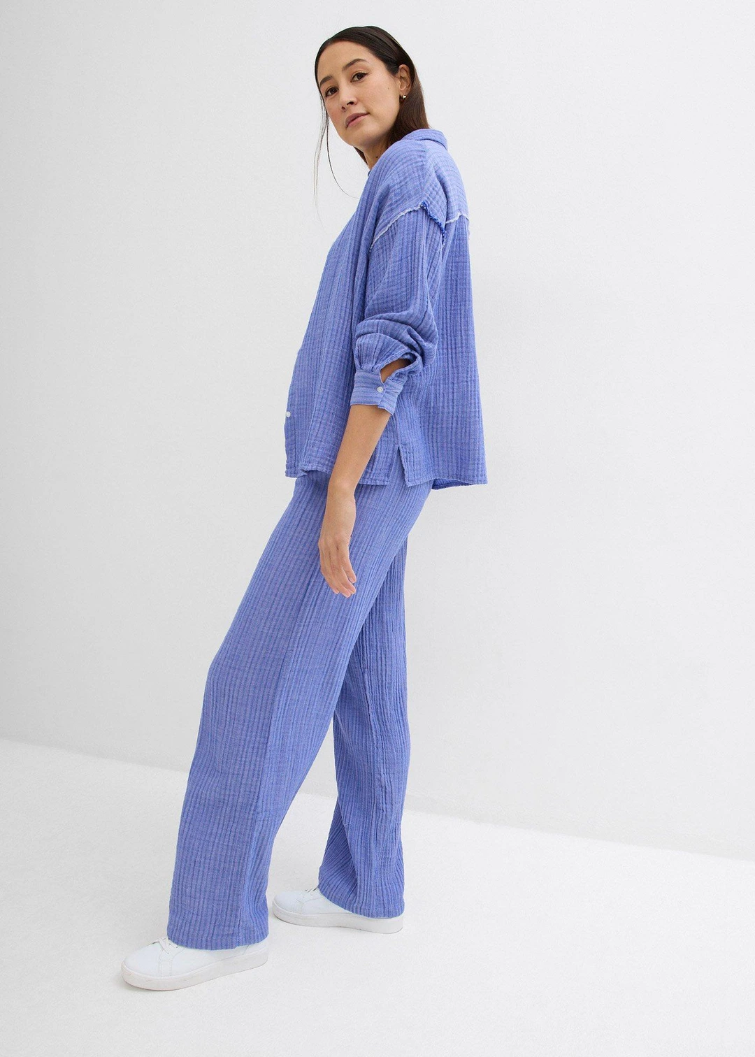 Pantalon palazzo rayé - 2