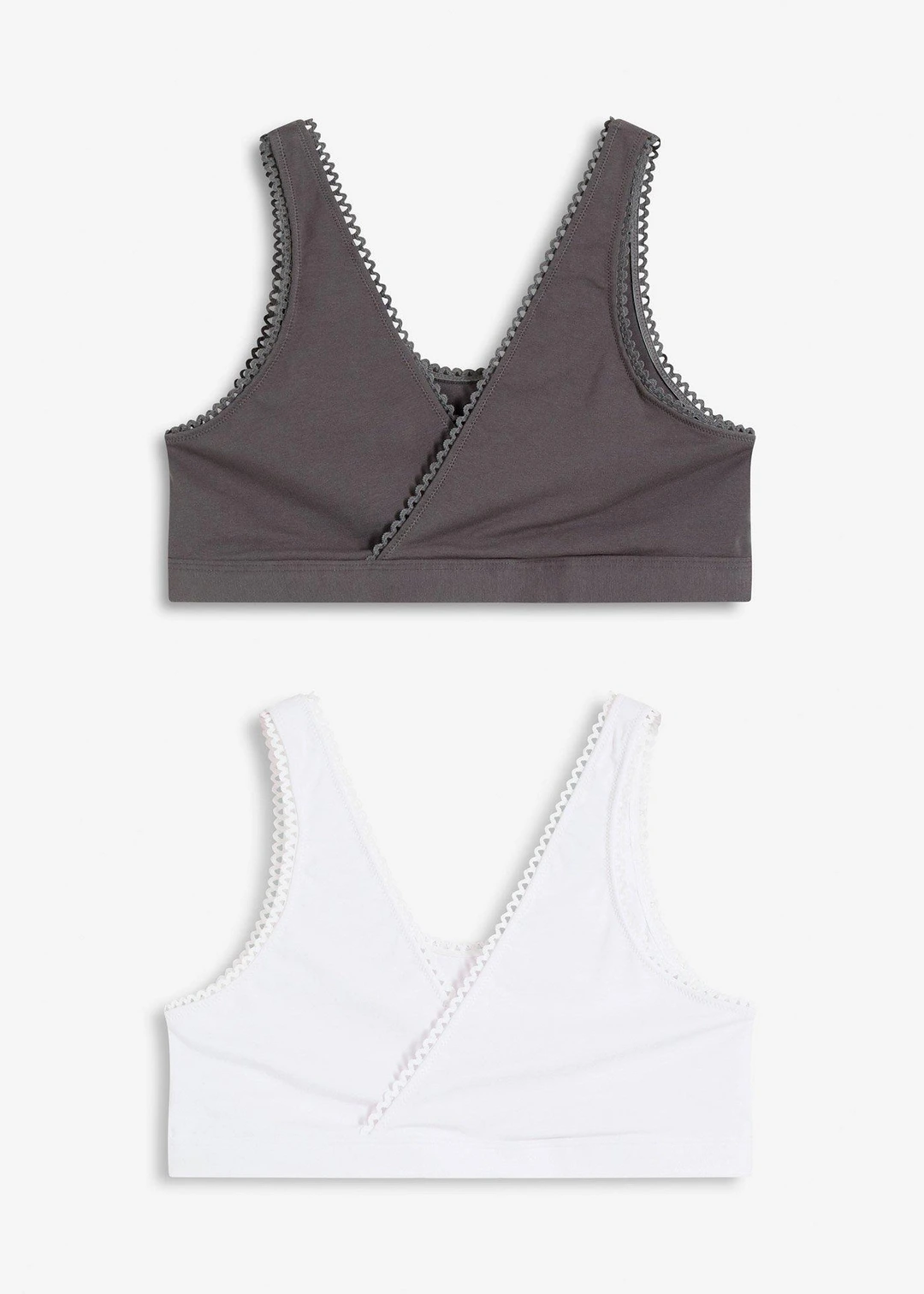 Lot de 2 brassières réversibles en coton extensible