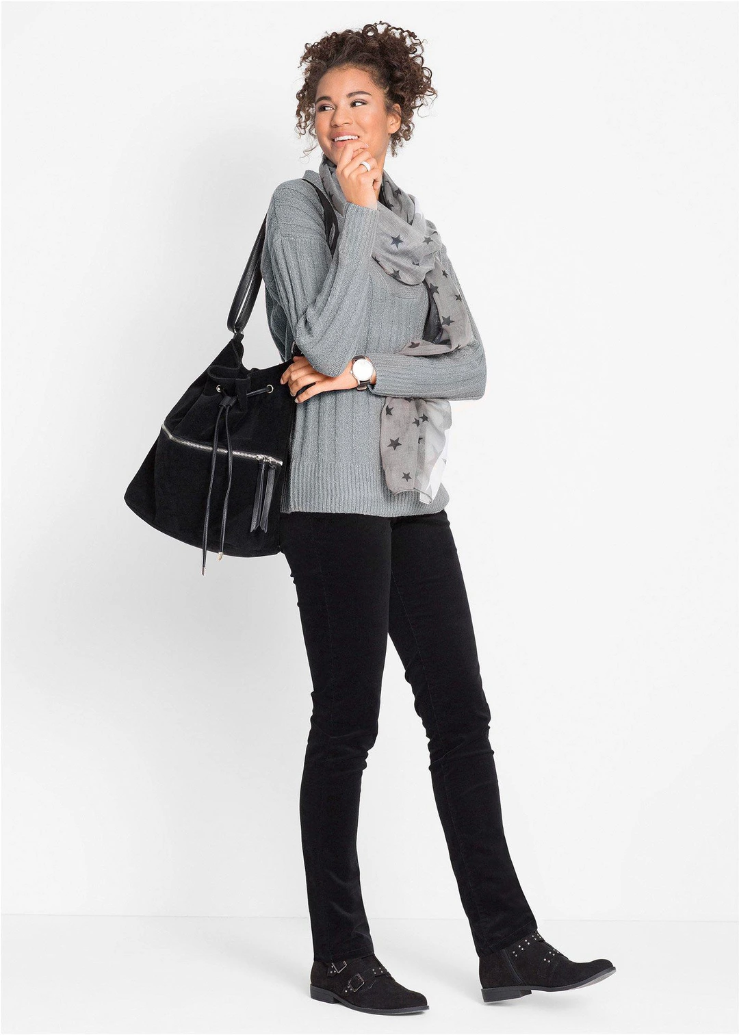 Pantalon slim en velours côtelé extensible - 2