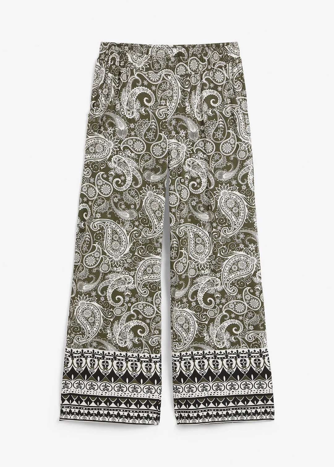 Pantalon palazzo doux en viscose extensible
