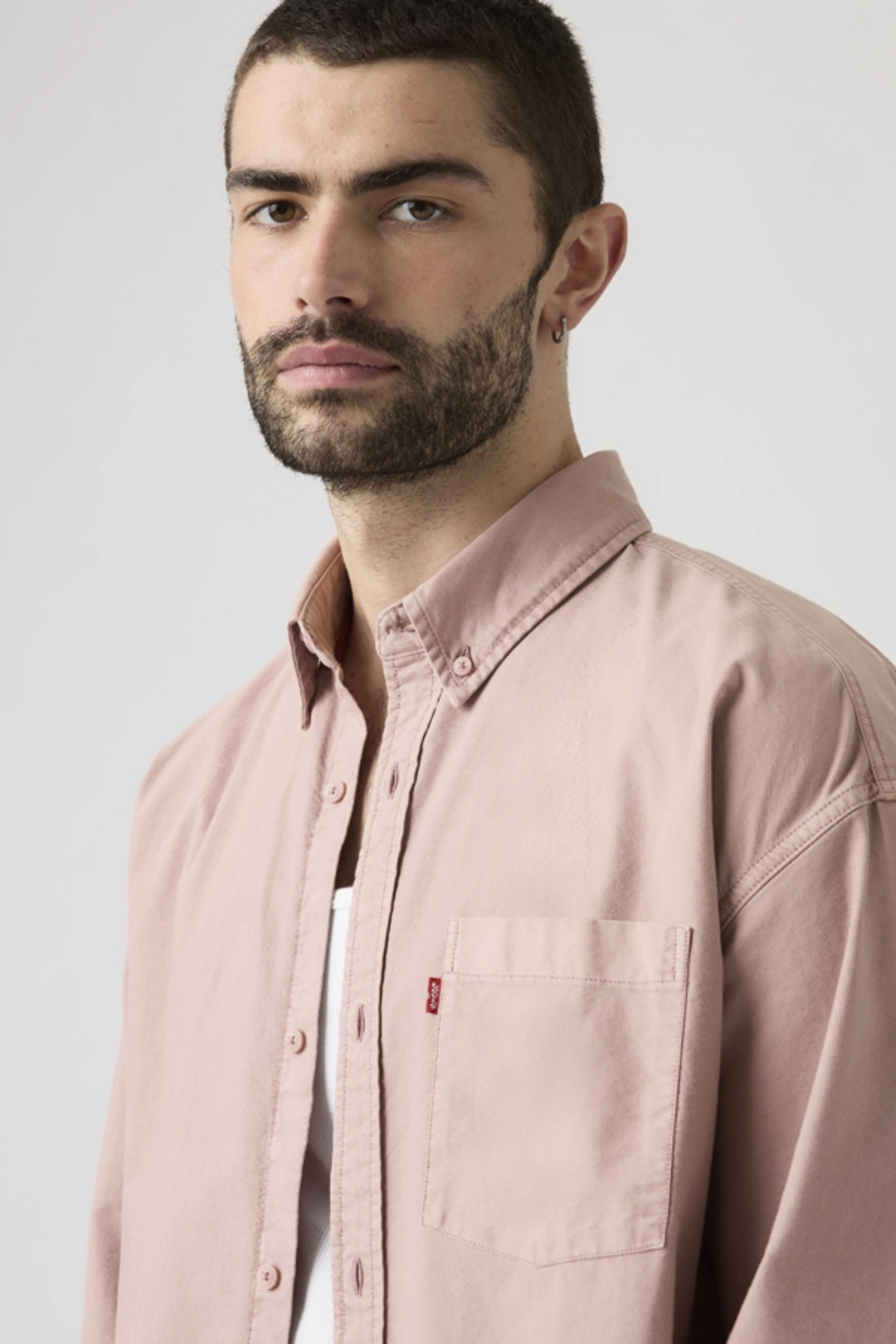 Levi's Chemise Boxy Zandt - Homme - Rose / Woodrose Garment Dye - XL - 2