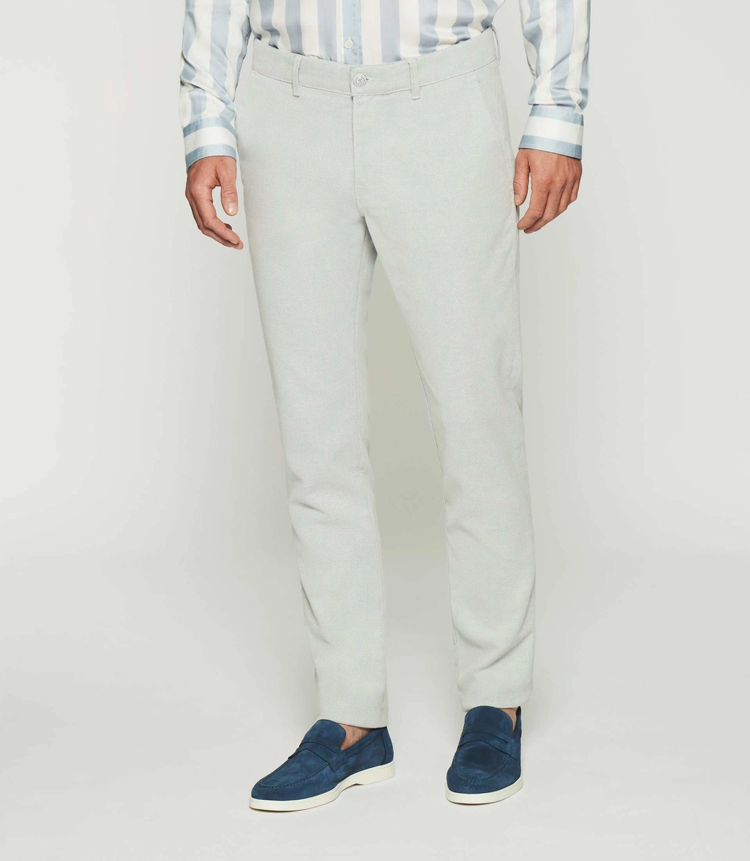 IZAC - Pantalon slim slack bleu PARFAIT