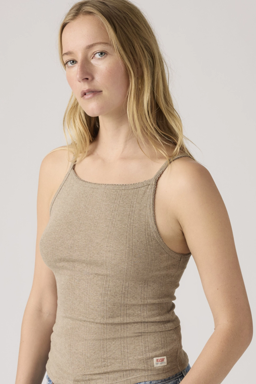 Levi's Dry Goods Débardeur Apron - Femme - Beige / Taupe Gray Heather Pointelle - XS