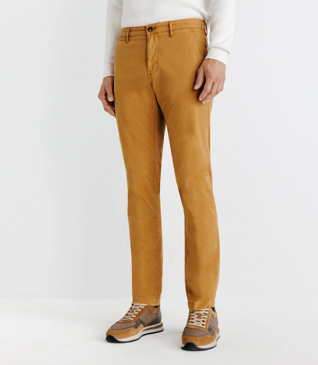 IZAC - Pantalon chino camel
