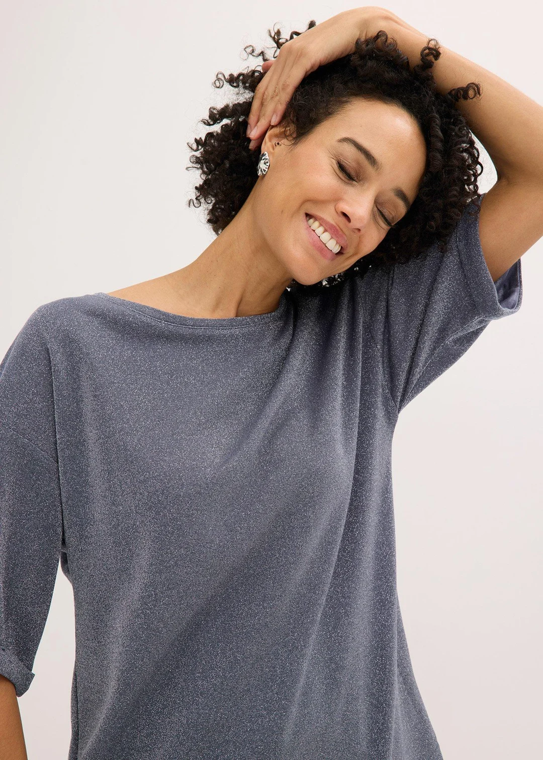 T-shirt brillant en viscose majoritaire - 3