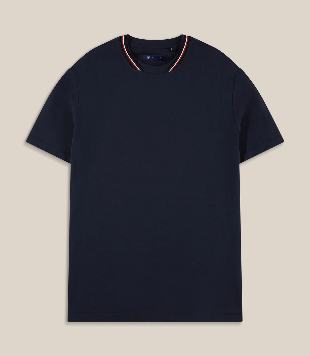 IZAC - T-shirt col teddy marine
