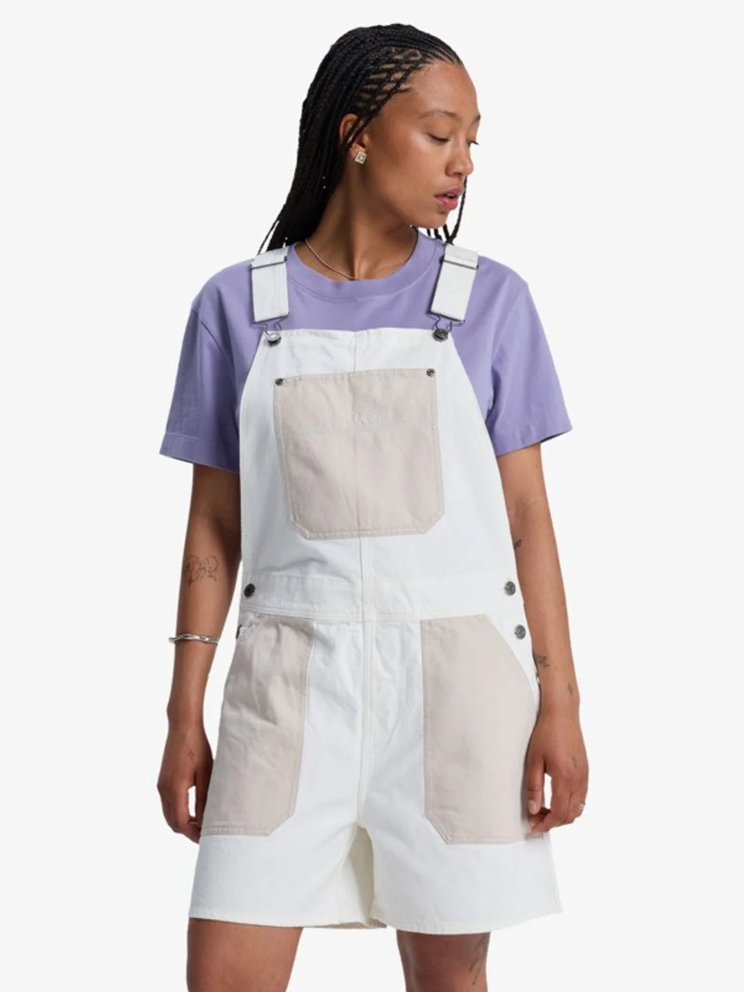 Lya - Salopette pour Femme Blanc
