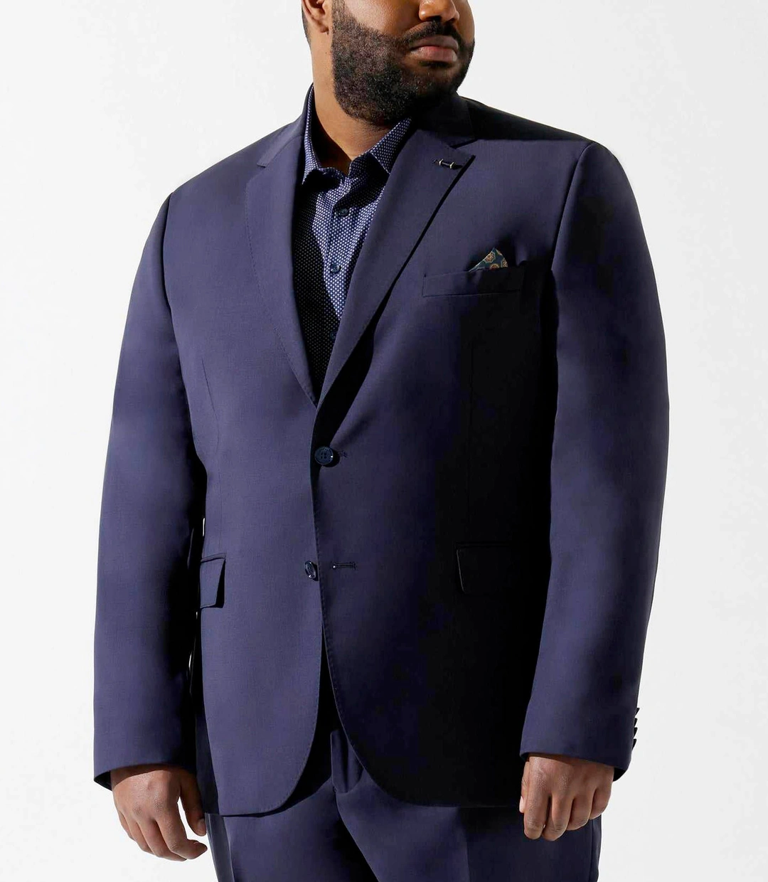 IZAC - Veste en laine bleu marine FLATEURBT