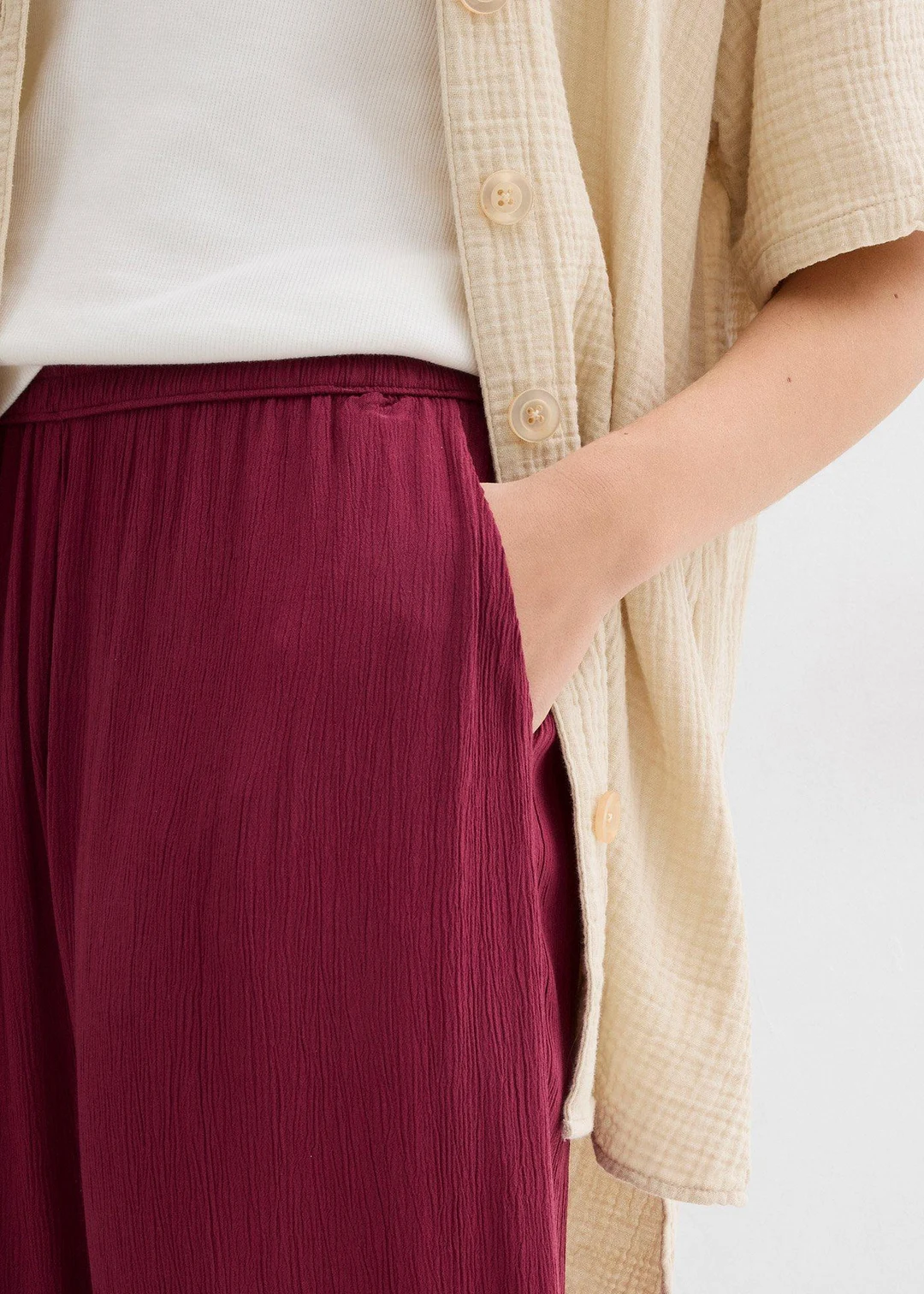 Pantalon palazzo en viscose douce - 3