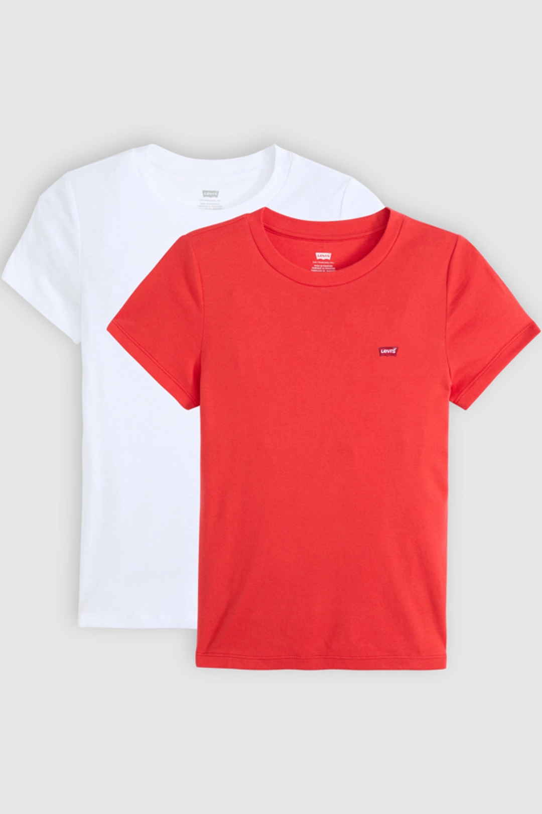 Levi's T Shirt Essential (lot De 2) - Femme - Multicolore / 2 Pack Tee White + & Anthracite Night - 2XS