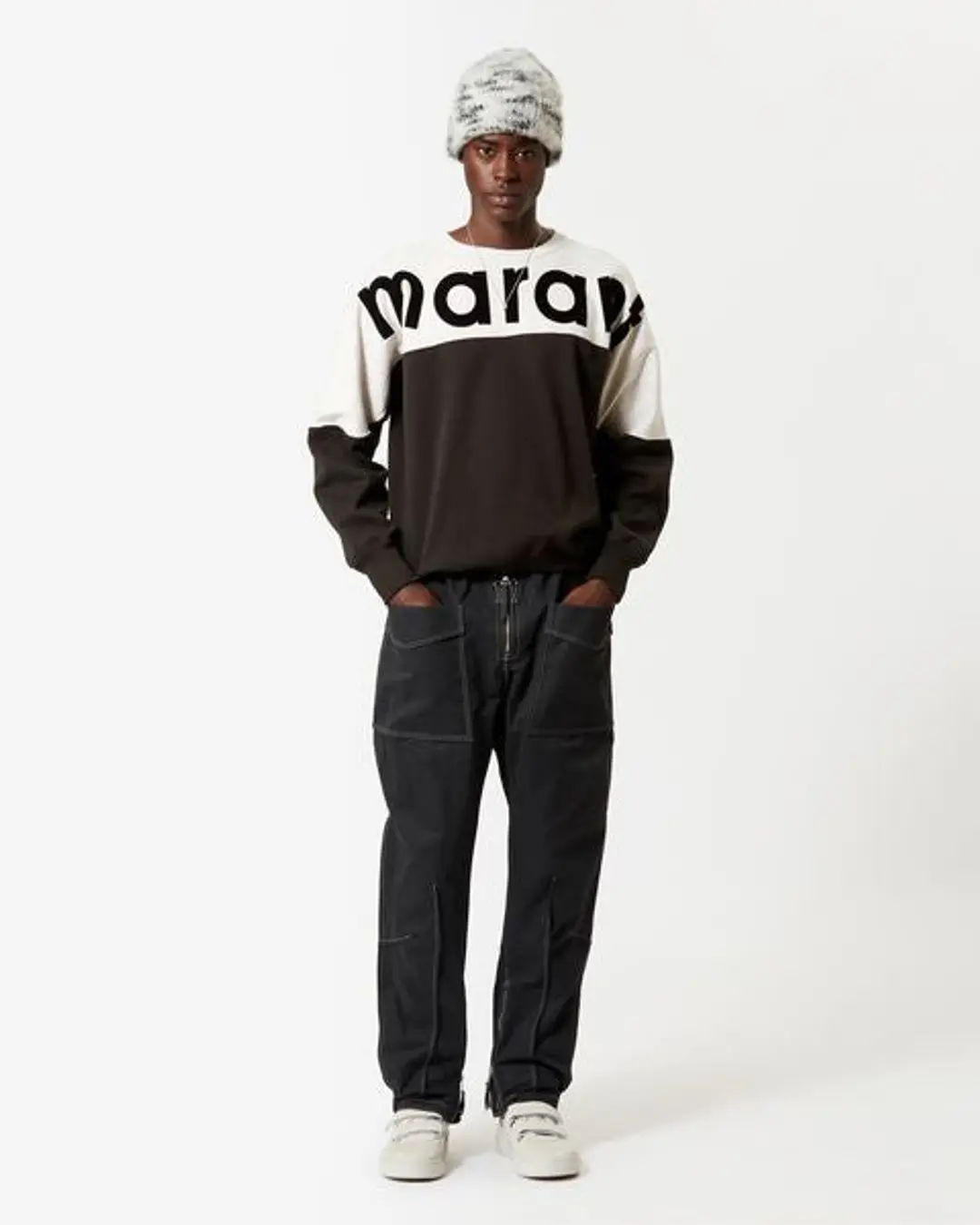 Sweatshirt Marant Howley - Homme - Noir Délavé - Taille XL - 4