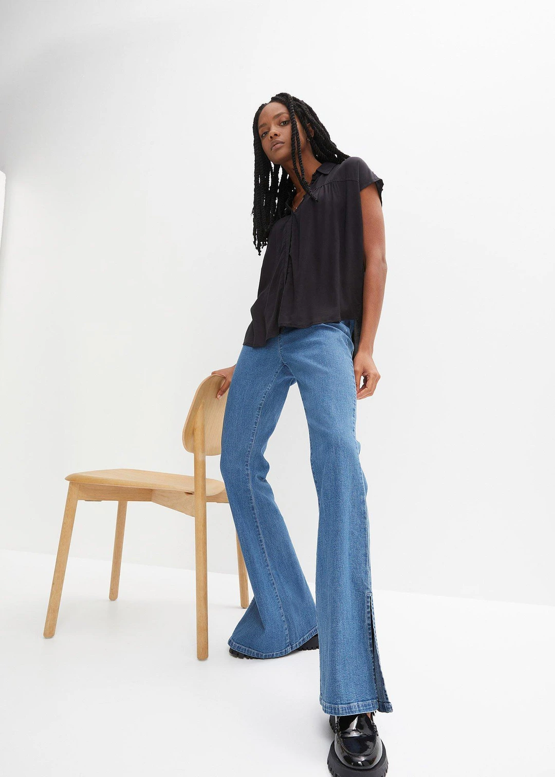 Blouse manches courtes oversized
