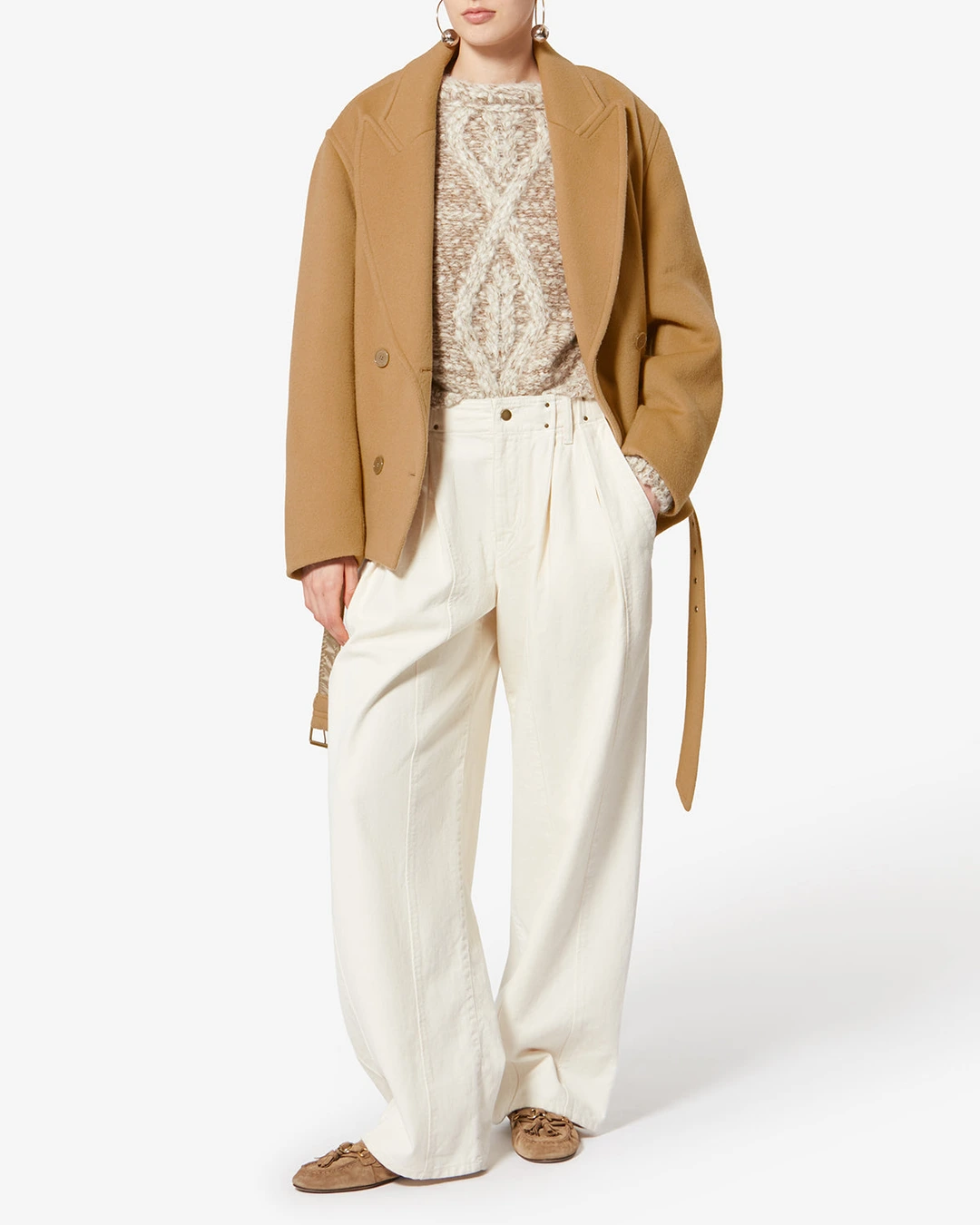 Manteau Warna - Femme - Camel - Taille 40 - 4