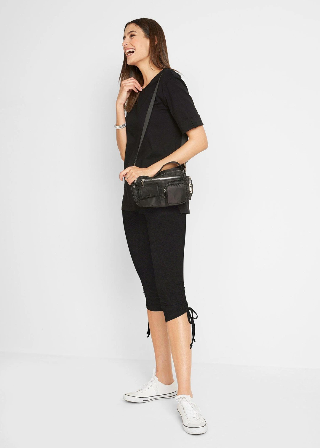 Lot de 2 leggings corsaire avec fronces - 2