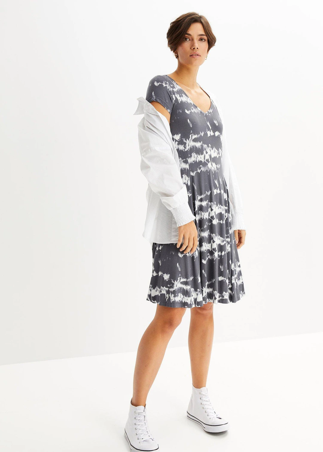 Robe fluide en jersey viscose