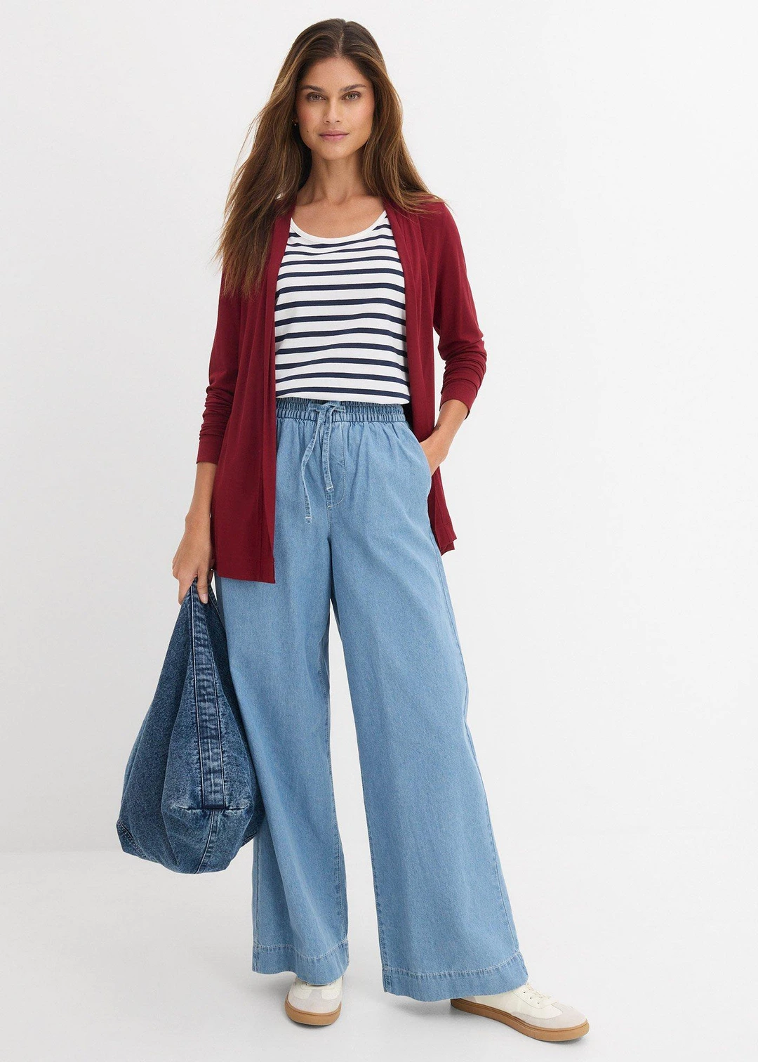 Jean large, taille mi-haute et élastiquée - 2