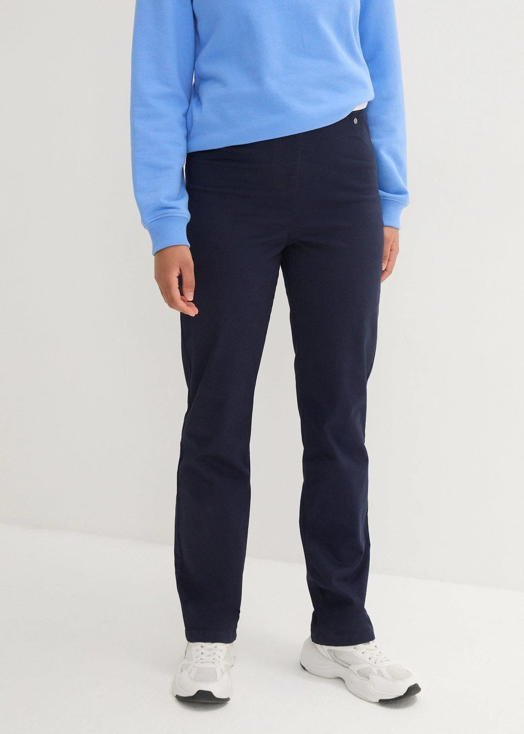 Pantalon à enfiler avec taille confortable, Straight - 3