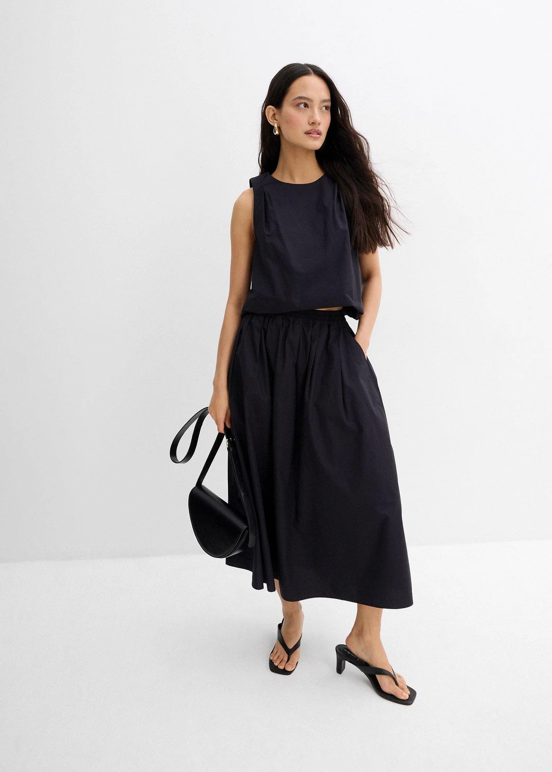 Jupe midi 100% coton - 2