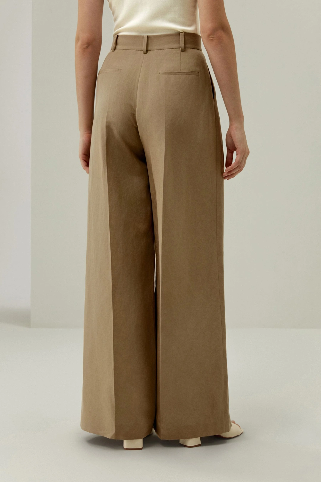 LILYSILK Pantalons En Soie Pantalon Large En Soie Soie De Mûrier Et Lin Simple Et Classique Terracotta 36