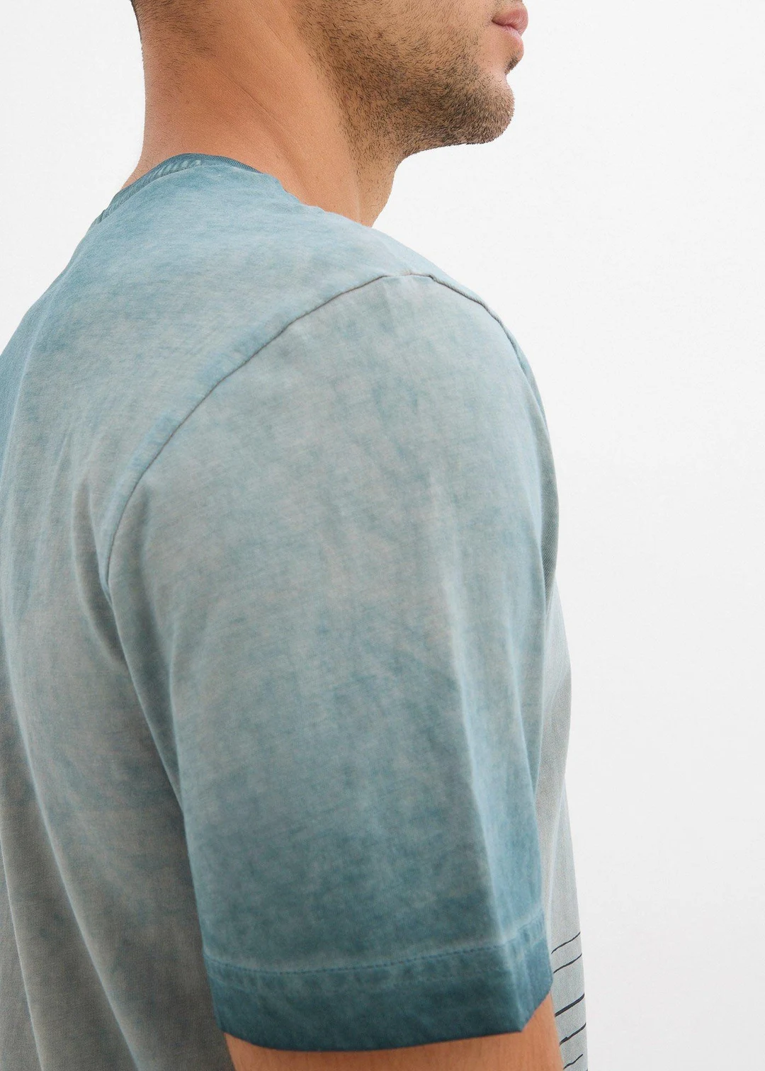 T-shirt aspect délavé en coton