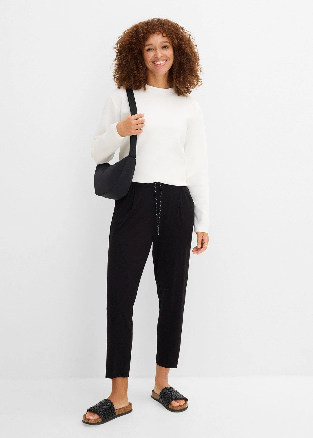 Pantalon de sport 7/8 en jersey viscose