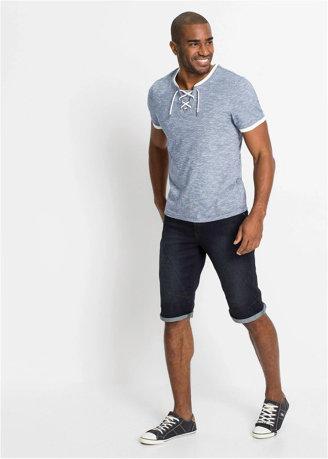 T-shirt en coton avec laçage