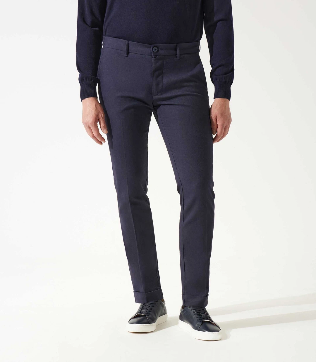 IZAC - Pantalon chino taille élastique marine VTWILL