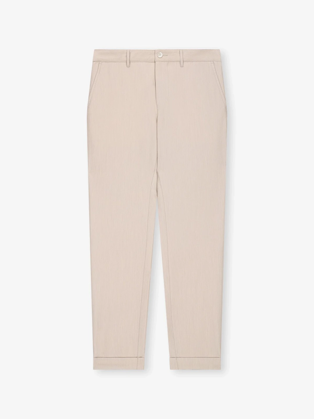 IZAC - Pantalon avec taille élastiquée beige