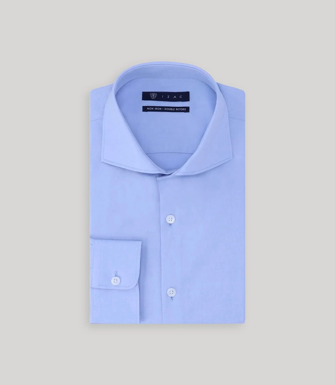 IZAC - Chemise ville non iron bleu