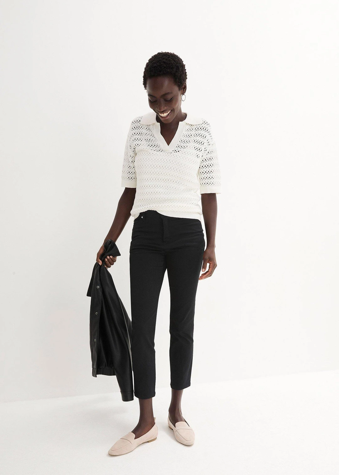 Pantalon en coton extensible - 2