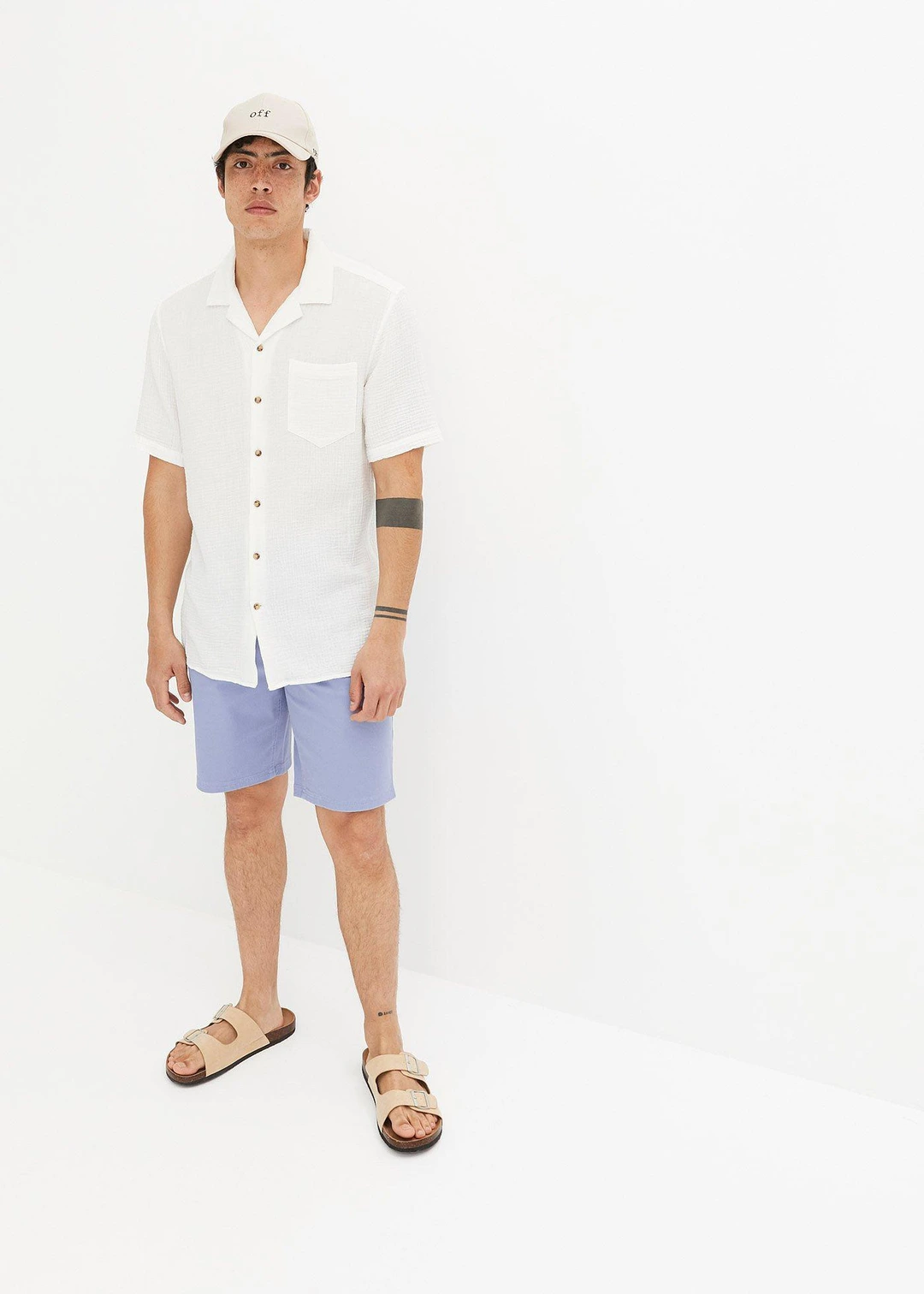 Chemise manches courtes en gaze 100% coton - 2