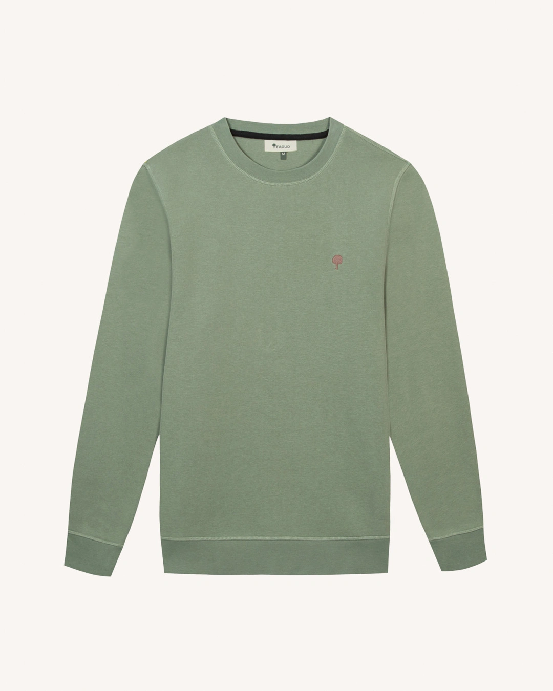 Sweat col rond vert clair grisé - DONZY - 2