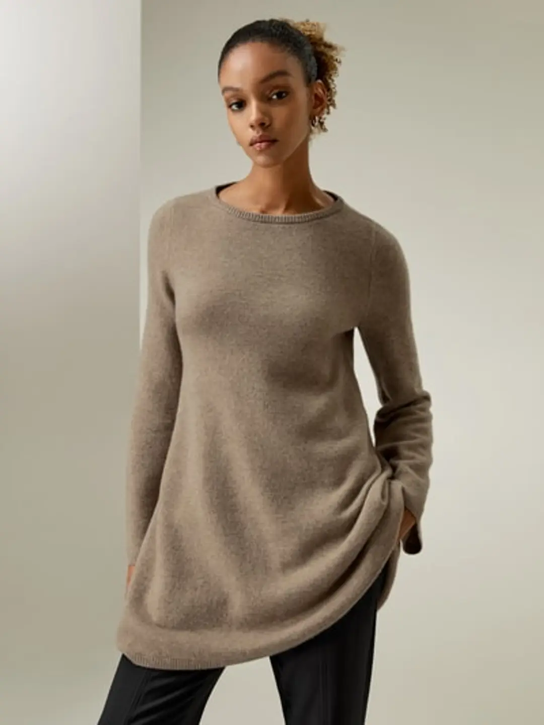 LILYSILK Pulls Cachemire Femme Silhouette Trapèze 100% De Cachemire De Première Qualité Sans Produits Chimiques Nocifs Chaleur Et Confort Noir M