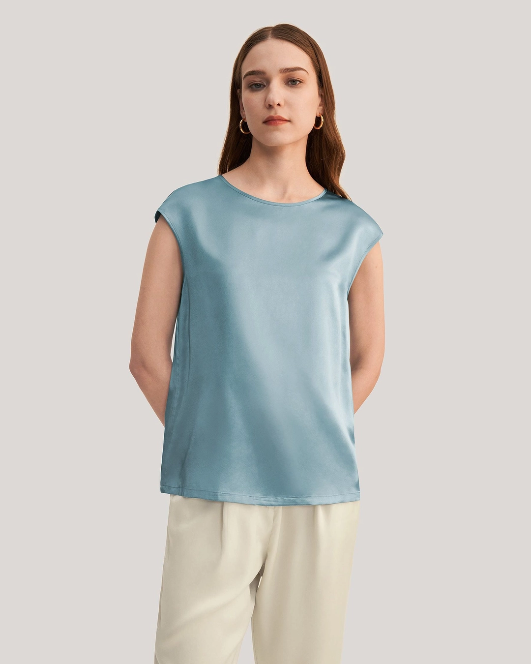 LILYSILK T Shirt Soie Femme Manches Courtes Soie De Mûrier De Haute Qualité Vêtements Pour Petites Personnes Une Élégance Intemporelle Noir Petite Xs