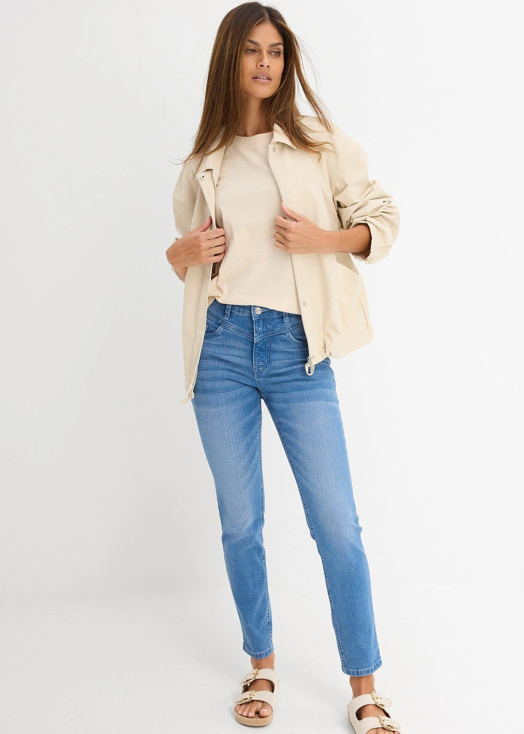 Jean skinny taille haute, raccourci - 2