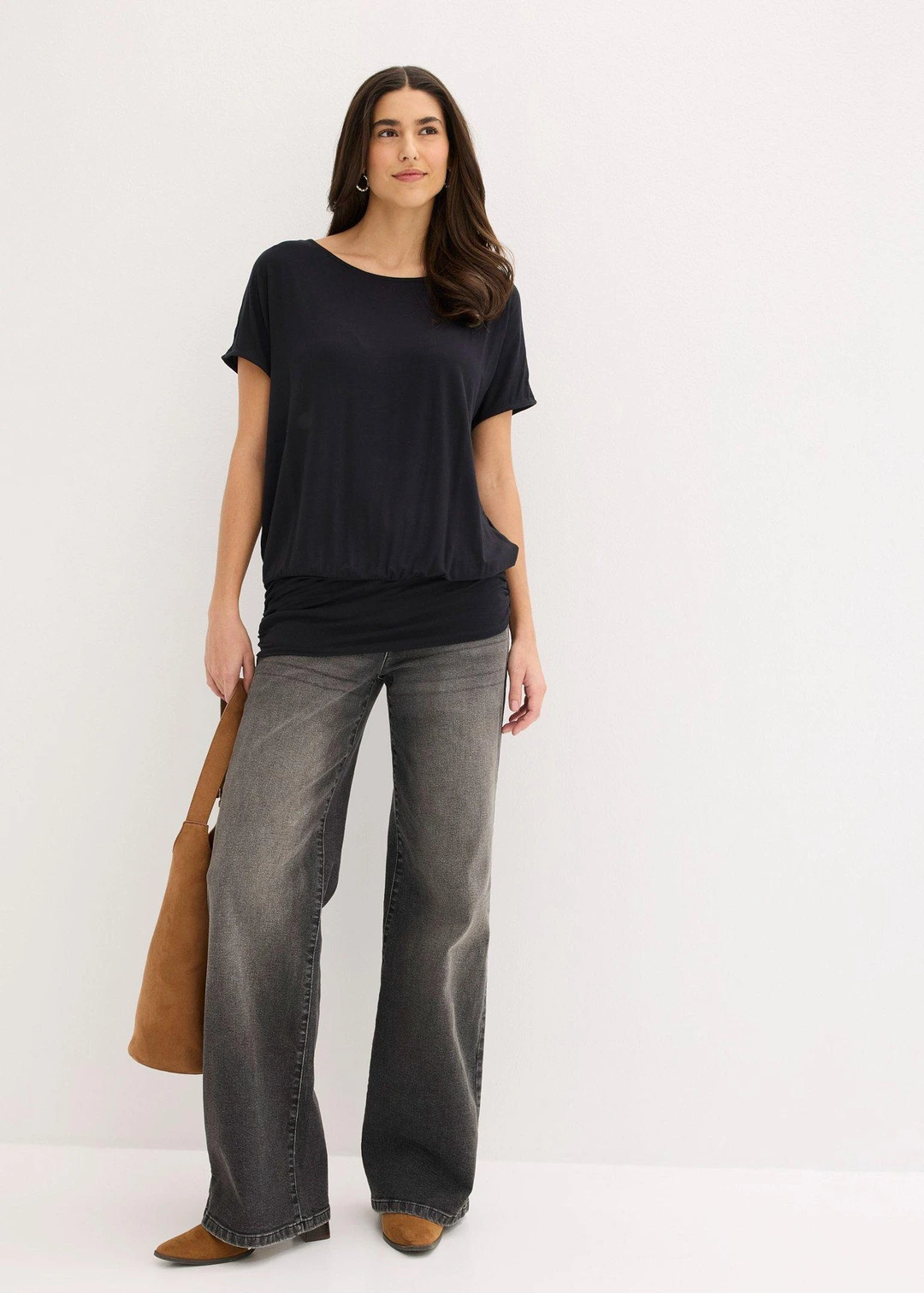 T-shirt doux en viscose extensible - 2